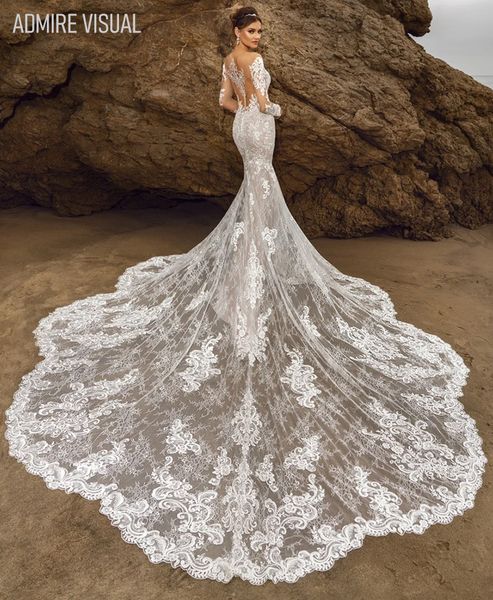 party dresses est wedding dress mermaid lace deep v neck neckline full sleeves chapel train plus size bride gown vestidos de novia 230217, White;black
party dresses est wedding dress mermaid lace deep v neck neckline full sleeves chapel train plus size bride gown vestidos de novia 230217, White;black