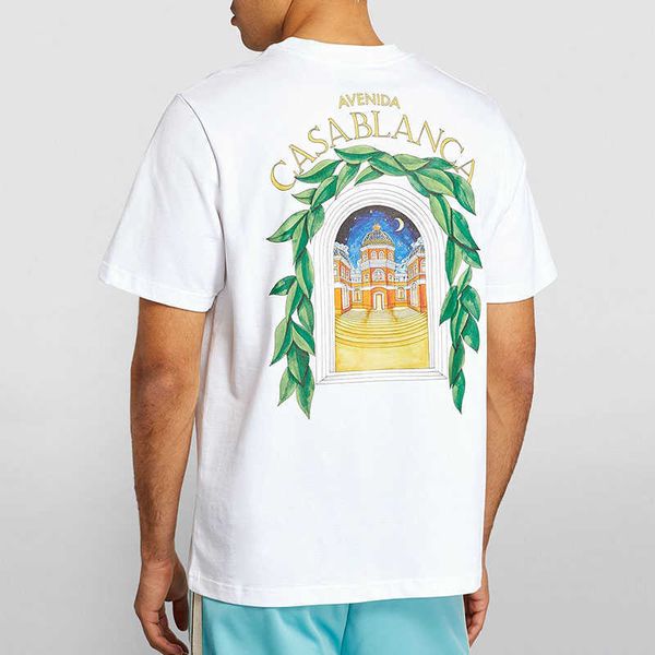 23ss casablanca star castle tees men and women loose t shirt short sleeve fashion t-shirt summer beach polos, White;black
23ss casablanca star castle tees men and women loose t shirt short sleeve fashion t-shirt summer beach polos, White;black