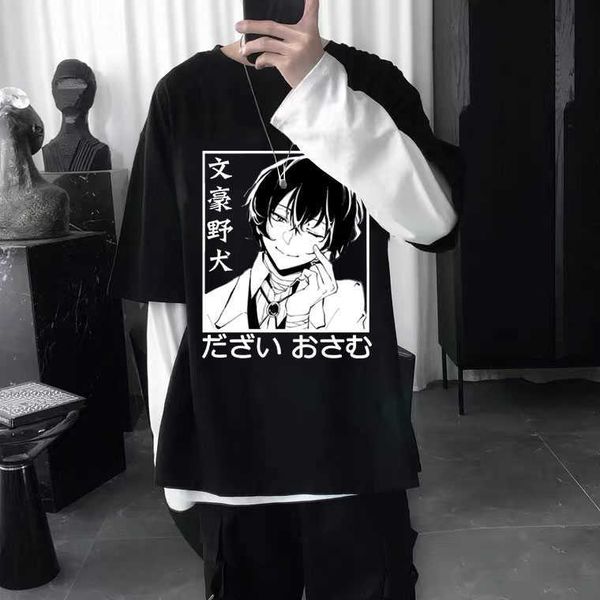 men's t-shirts bungo stray dogs dazai osamu anime print tshirt men women casual loose tshirt harajuku graphic print tee new cotton t sh, White;black
men's t-shirts bungo stray dogs dazai osamu anime print tshirt men women casual loose tshirt harajuku graphic print tee new cotton t sh, White;black