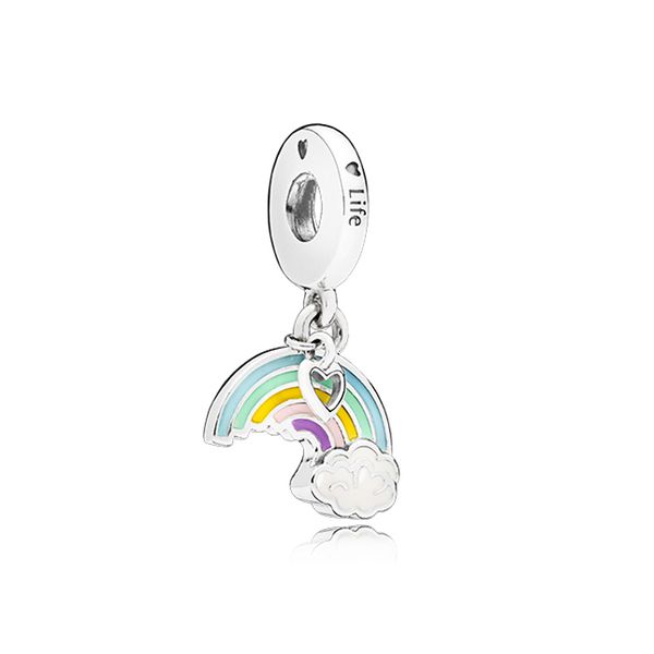 925 sterling silver rainbow dangle charm for pandora women jewelry snake chain bracelet necklaces making components designer life charms wit, Bronze;silver
925 sterling silver rainbow dangle charm for pandora women jewelry snake chain bracelet necklaces making components designer life charms wit, Bronze;silver