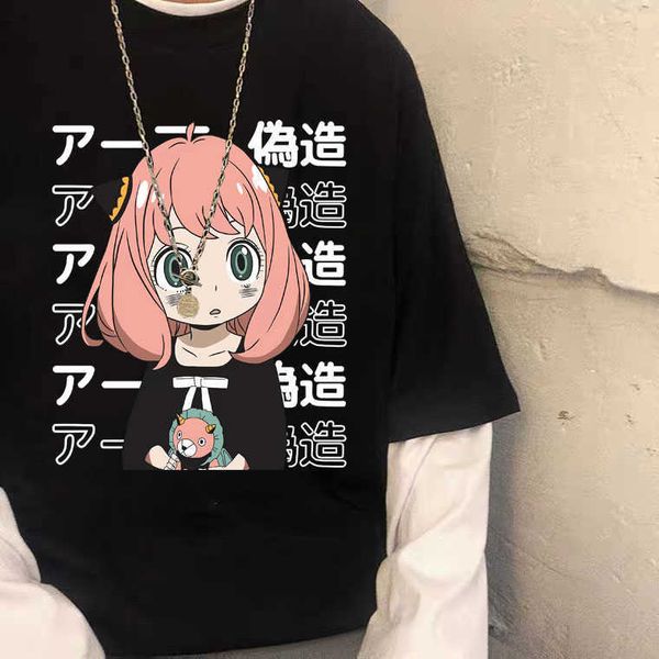 men's t-shirts funny kaii anime spy x family anya forger graphics print t shirt men women cotton oversized tshirts casual streetwear j2, White;black
men's t-shirts funny kaii anime spy x family anya forger graphics print t shirt men women cotton oversized tshirts casual streetwear j2, White;black