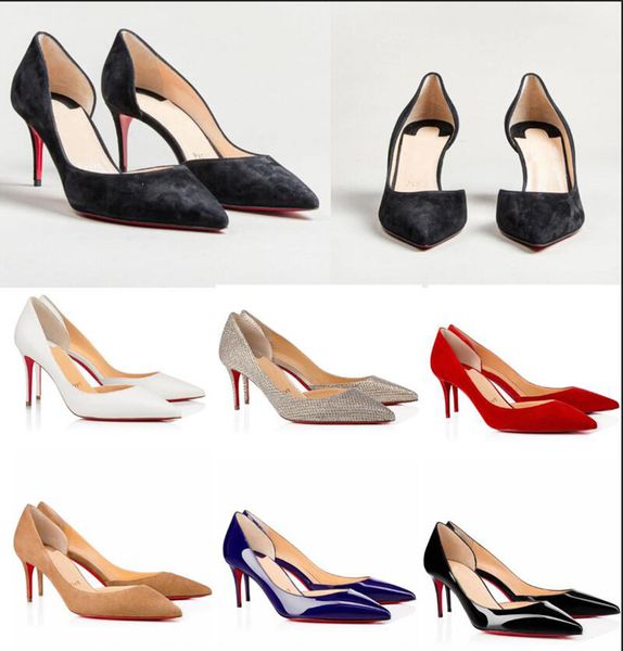luxury women red bottom dress shoe pump sandal high heel iriza heel 70mm heeled patent leather slip on and pointed toe offical dress party w, Black
luxury women red bottom dress shoe pump sandal high heel iriza heel 70mm heeled patent leather slip on and pointed toe offical dress party w, Black