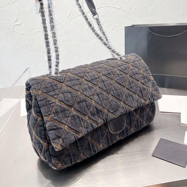 designer denim bag women's quilted flap bag denim embroidery designer shopping bag silver chain one shoulder crossbody bag multi functi
designer denim bag women's quilted flap bag denim embroidery designer shopping bag silver chain one shoulder crossbody bag multi functi