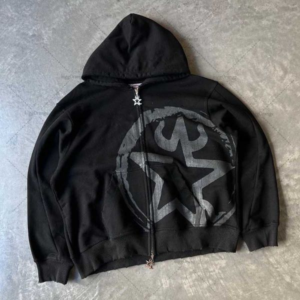men's hoodies sweatshirts high street retro star print women's hoodie y2k harajuku goth punk street oversized zipper hoodie men�, Black
men's hoodies sweatshirts high street retro star print women's hoodie y2k harajuku goth punk street oversized zipper hoodie men�, Black