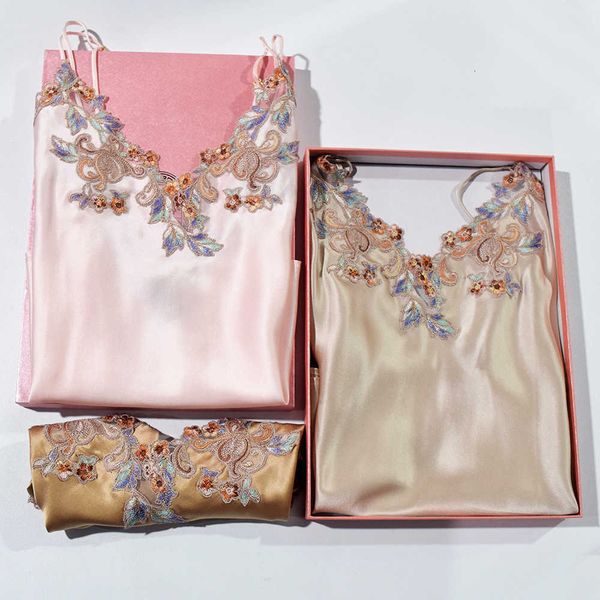 pajamas body warmer goddess light luxury embroidered morning gown lp long suspender skirt nightgown with short silk pajamas home suit, Black;red
pajamas body warmer goddess light luxury embroidered morning gown lp long suspender skirt nightgown with short silk pajamas home suit, Black;red
