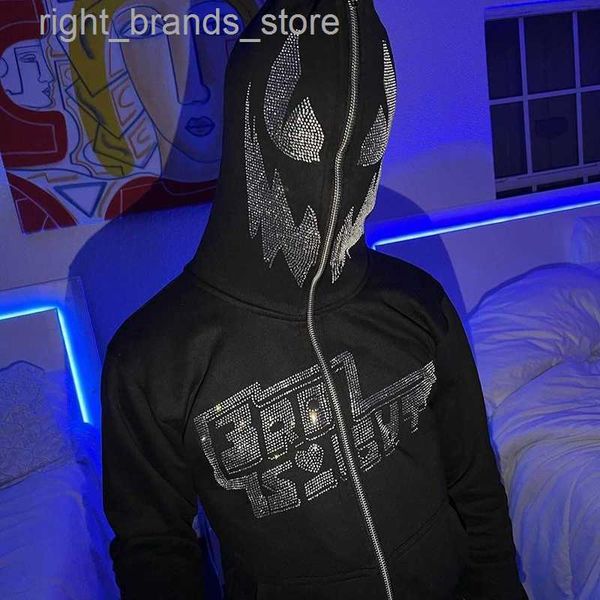 men's hoodies sweatshirts y2k clothing streetwear hoodie men rhinestone sketon oversized sweatshirts y2k zip up hoodie autumn goth hood, Black
men's hoodies sweatshirts y2k clothing streetwear hoodie men rhinestone sketon oversized sweatshirts y2k zip up hoodie autumn goth hood, Black