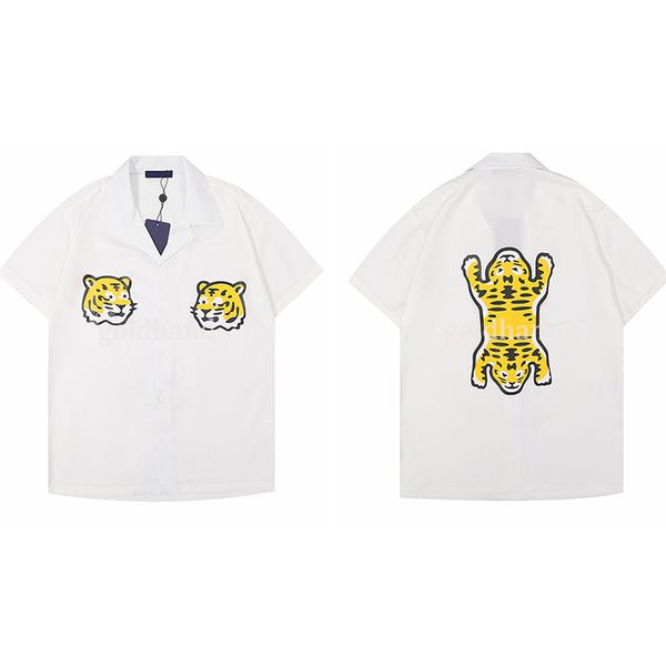 couple tiger printed summer solid color v neck t shirt short sleeve casual loose tees shirt, White;black
couple tiger printed summer solid color v neck t shirt short sleeve casual loose tees shirt, White;black