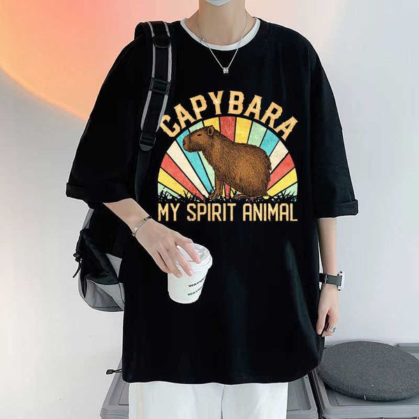 men's t-shirts capybara my spirit animal print tshirt men women casual loose funny graphic t shirts cotton short sleeve men's fash, White;black
men's t-shirts capybara my spirit animal print tshirt men women casual loose funny graphic t shirts cotton short sleeve men's fash, White;black