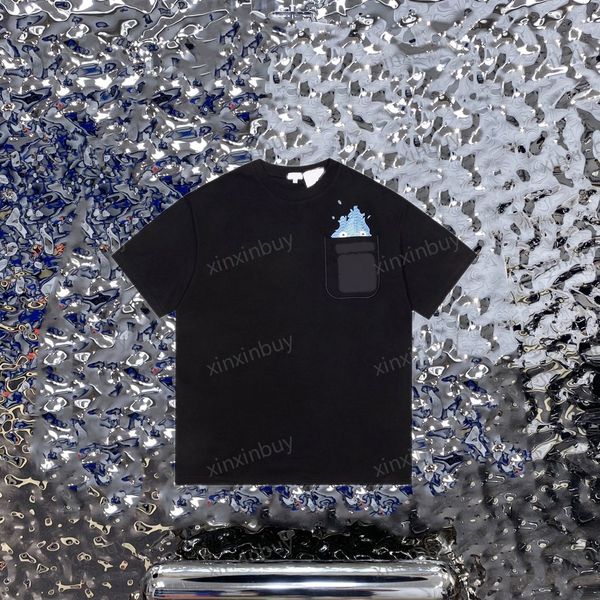xinxinbuy men designer tee t shirt 23ss paris move castle flame embroidery short sleeve cotton women white black grey s-xl, Black;brown
xinxinbuy men designer tee t shirt 23ss paris move castle flame embroidery short sleeve cotton women white black grey s-xl, Black;brown