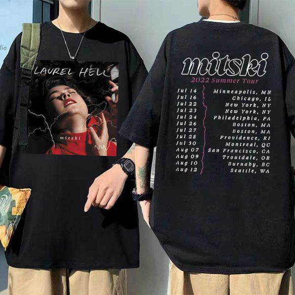 men's t-shirts singer mitski laurel hell poster music album print t shirt men women fashion 100 cotton tshirts man loose tshirt j23021, White;black
men's t-shirts singer mitski laurel hell poster music album print t shirt men women fashion 100 cotton tshirts man loose tshirt j23021, White;black