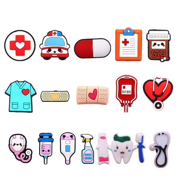 hipping 30pcs medical shoe charms accessories cute stethoscope syringe pvc shoe decoration jibz fit croc bracelet kids gifts, White;pink
hipping 30pcs medical shoe charms accessories cute stethoscope syringe pvc shoe decoration jibz fit croc bracelet kids gifts, White;pink