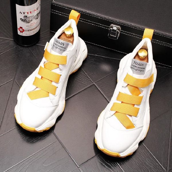 new white sports thick shoes sole men's casual personality loafers korean version of the trend youth versatile sneakers d2a16, Black
new white sports thick shoes sole men's casual personality loafers korean version of the trend youth versatile sneakers d2a16, Black