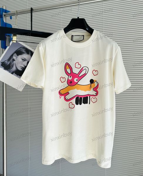 xinxinbuy men designer tee t shirt 23ss paris jump rabbit pattern short sleeve cotton women white black beige s-2xl, Black;brown
xinxinbuy men designer tee t shirt 23ss paris jump rabbit pattern short sleeve cotton women white black beige s-2xl, Black;brown