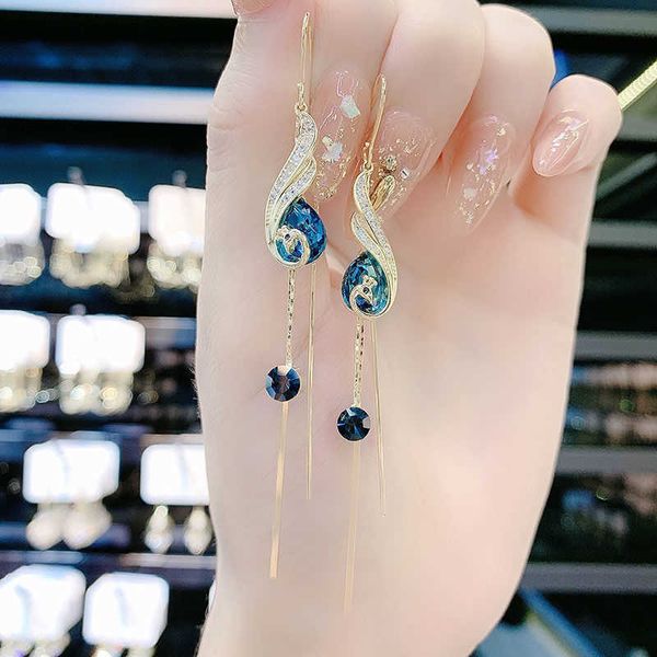 charm design sense fashion net red and blue peacock ear line 2023 new trendy long phoenix crystal tassel earrings, Golden
charm design sense fashion net red and blue peacock ear line 2023 new trendy long phoenix crystal tassel earrings, Golden