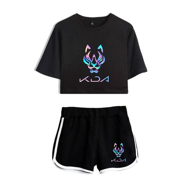 women s two piece pants kda the baddest game sets summer shorts and short sleeve t shirt harajuku casual 230217, White
women s two piece pants kda the baddest game sets summer shorts and short sleeve t shirt harajuku casual 230217, White