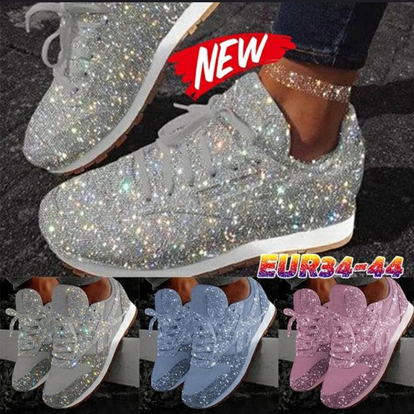 dress shoes women flat glitter sneakers casual female mesh lace up bling platform comfortable plus size vulcanized soft knitting 230217, Black
dress shoes women flat glitter sneakers casual female mesh lace up bling platform comfortable plus size vulcanized soft knitting 230217, Black