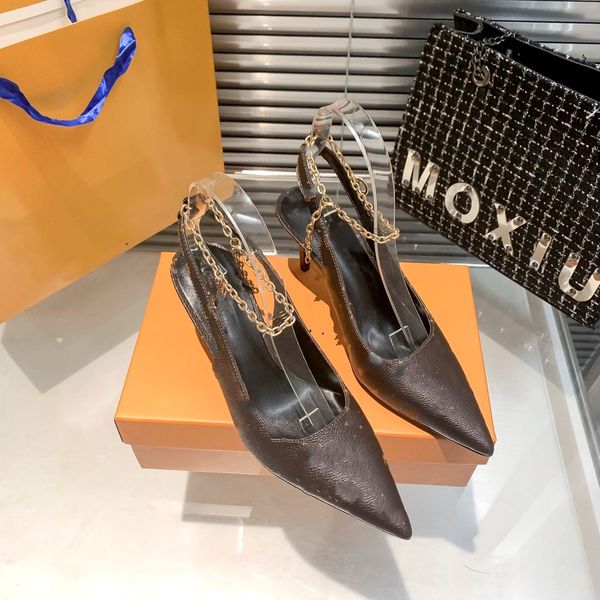 women archlight high heels sandal pumps luxury designer slip on pointed woman monograms dress shoes slingback sandals brown genuine leather, Black
women archlight high heels sandal pumps luxury designer slip on pointed woman monograms dress shoes slingback sandals brown genuine leather, Black