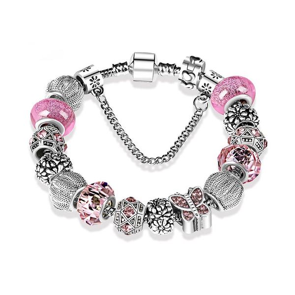 925 silver plated butterfly charm bracelets set for pandora snake chain hand chain party jewelry for women girlfriend gift designer bracelet, Golden;silver
925 silver plated butterfly charm bracelets set for pandora snake chain hand chain party jewelry for women girlfriend gift designer bracelet, Golden;silver