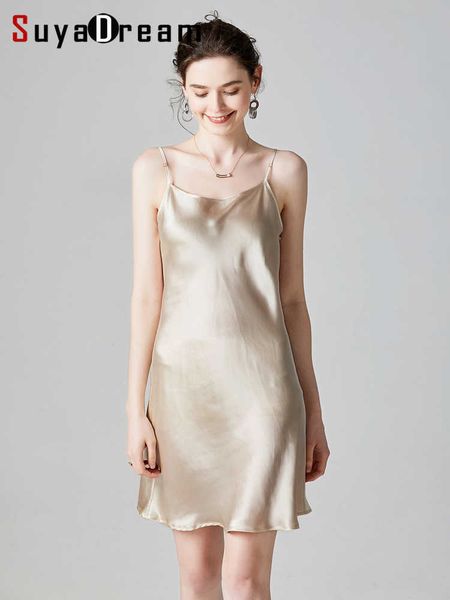 casual dresses suyadream woman mini dress 19mm 100real silk sleeveless solid spaghetti strap sleep dresses 2022 elegant chic clothes z0216, Black;gray
casual dresses suyadream woman mini dress 19mm 100real silk sleeveless solid spaghetti strap sleep dresses 2022 elegant chic clothes z0216, Black;gray