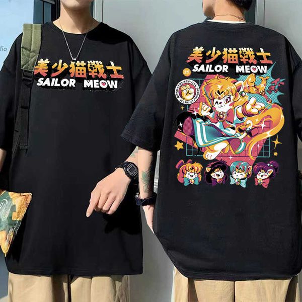 men's t-shirts anime men women funny cute kaii tshirt woman fashion oversized tshirt streetwear sailor meow graphic print t shirt j2302, White;black
men's t-shirts anime men women funny cute kaii tshirt woman fashion oversized tshirt streetwear sailor meow graphic print t shirt j2302, White;black
