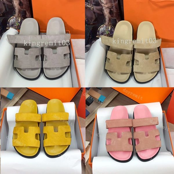 chypre sandals suede sandal designer men women slippers genuine leather slides thick bottom rubber sole shoes calfskin slipper green shoes, Black
chypre sandals suede sandal designer men women slippers genuine leather slides thick bottom rubber sole shoes calfskin slipper green shoes, Black