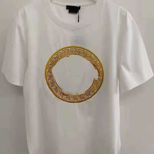 23ss new women's embroidery t-shirt short sleeve brand short sleeve shirt temperament spring and autumn t-shirt top, White
23ss new women's embroidery t-shirt short sleeve brand short sleeve shirt temperament spring and autumn t-shirt top, White