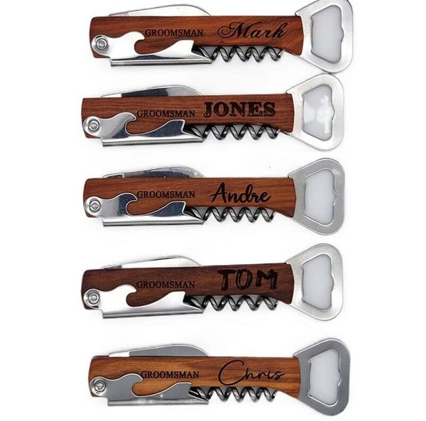 personalized wedding party favor custom engraved wood wine corkscrew & beer bottle opener wedding gifts for guests
personalized wedding party favor custom engraved wood wine corkscrew & beer bottle opener wedding gifts for guests
