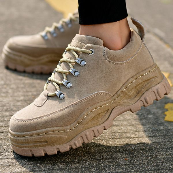 dress shoes men platform quality nubuck hard-wearing casual non-slip working footwear retro fashion man chunky sneakers 230217, Black
dress shoes men platform quality nubuck hard-wearing casual non-slip working footwear retro fashion man chunky sneakers 230217, Black