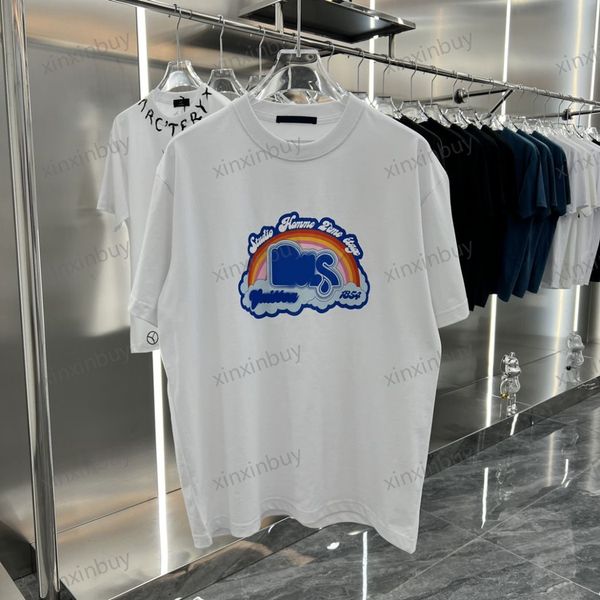 xinxinbuy men designer tee t shirt 23ss paris rainbow letters print short sleeve cotton women white black grey s-2xl, Black;brown
xinxinbuy men designer tee t shirt 23ss paris rainbow letters print short sleeve cotton women white black grey s-2xl, Black;brown