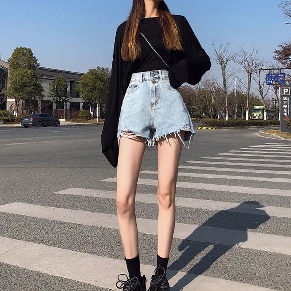 women's shorts summer women vintage y2k streetwear denim high waist casual female loose fit blue womens clothing 230217, White;black
women's shorts summer women vintage y2k streetwear denim high waist casual female loose fit blue womens clothing 230217, White;black