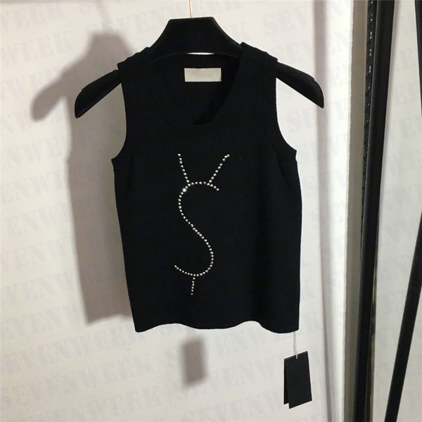 rhinestone letter knitted vest t shirts for women designer sleeveless knits summer short style tanks clothing, White
rhinestone letter knitted vest t shirts for women designer sleeveless knits summer short style tanks clothing, White