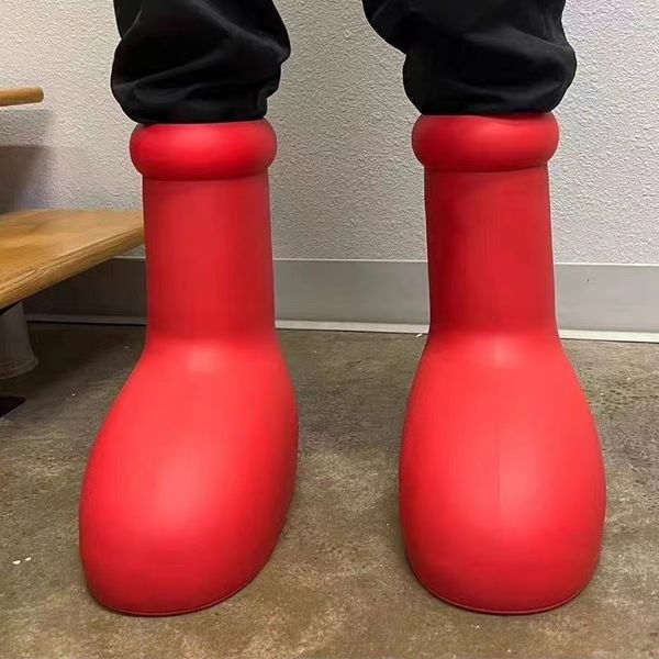 2023 mschf men women rain boots designer big red boot thick bottom non-slip booties rubber platform bootie fashion astro boy shoes, Black
2023 mschf men women rain boots designer big red boot thick bottom non-slip booties rubber platform bootie fashion astro boy shoes, Black