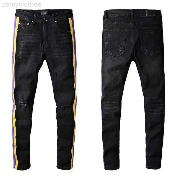 men's jeans guys black jeans with yellow brim knee holes ripped for man pants straight leg mens skinny distressed torn rugged zipper mi, Blue
men's jeans guys black jeans with yellow brim knee holes ripped for man pants straight leg mens skinny distressed torn rugged zipper mi, Blue