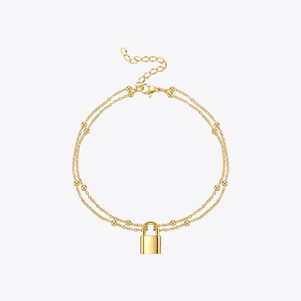 anklets enfashion boho lock for women gold color bijoux femme beach accessories fashion jewelry stainless steel a215006 230216, Red;blue
anklets enfashion boho lock for women gold color bijoux femme beach accessories fashion jewelry stainless steel a215006 230216, Red;blue