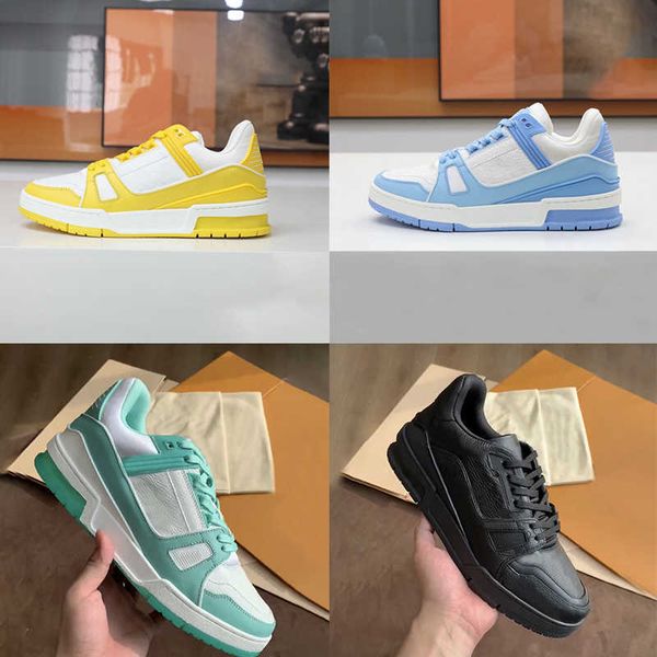 designer men trainer sneaker womens leather shoe printing embossed grained rubber runner trainers platform low sneakers casual shoes big siz, Black
designer men trainer sneaker womens leather shoe printing embossed grained rubber runner trainers platform low sneakers casual shoes big siz, Black