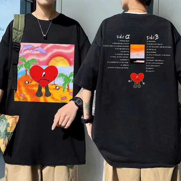 men's t-shirts rapper bad bunny un verano sin ti music album graphic print tshirts summer men women pure cotton tshirt fashion t shirt, White;black
men's t-shirts rapper bad bunny un verano sin ti music album graphic print tshirts summer men women pure cotton tshirt fashion t shirt, White;black