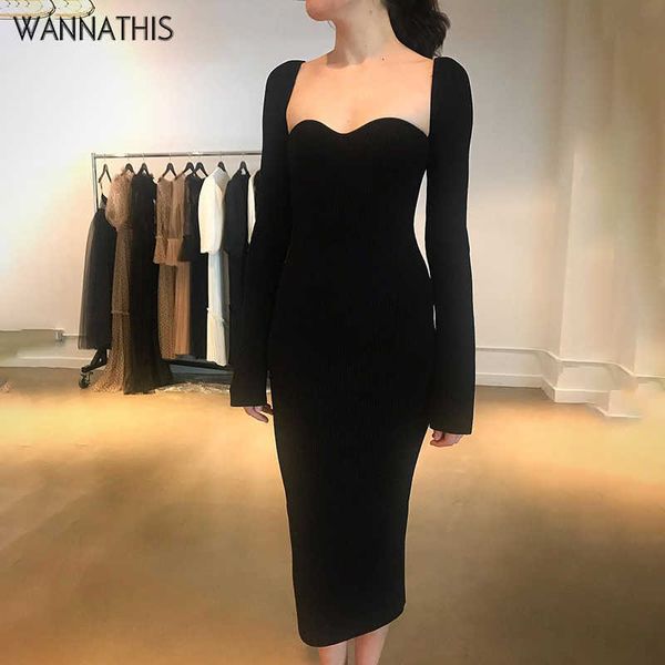 casual dresses wannathis slash neck knitted midi dress for women black elegant party wear long sleeve bodycon fashion dresses autumn 2021 z0, Black;gray
casual dresses wannathis slash neck knitted midi dress for women black elegant party wear long sleeve bodycon fashion dresses autumn 2021 z0, Black;gray