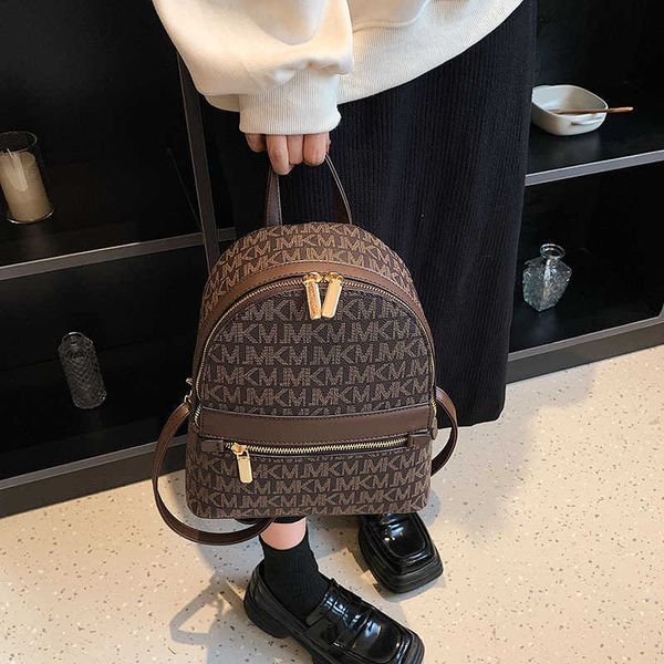 letter backpack new versatile large capacity women's bag simple bag