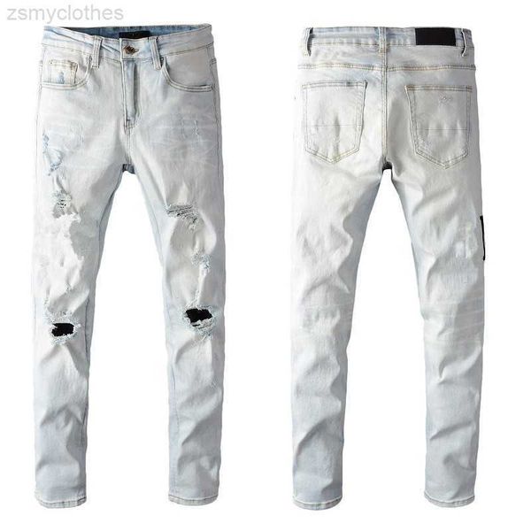 men's jeans mens jeans slim distressed denim white designer pants with holes letters torn tattered knee ripped for man skinny straight, Blue
men's jeans mens jeans slim distressed denim white designer pants with holes letters torn tattered knee ripped for man skinny straight, Blue