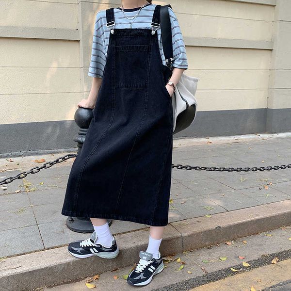 casual dresses sml 2colors women loose denim dress ladies vintage denim dress female spaghetti strap jeans denim dresses(78639 z0216, Black;gray 
casual dresses sml 2colors women loose denim dress ladies vintage denim dress female spaghetti strap jeans denim dresses(78639 z0216, Black;gray
