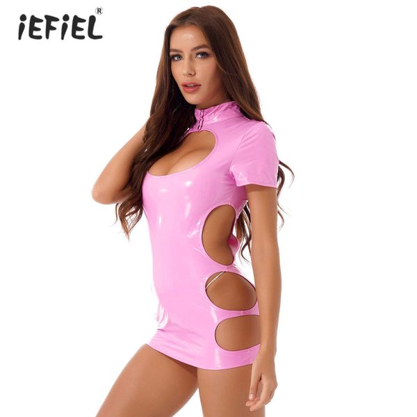 casual dresses womens hollow out dresses short sleeve stand collar zipper back dress wetlook patent leather mini dress for nightclub stage s, Black;gray
casual dresses womens hollow out dresses short sleeve stand collar zipper back dress wetlook patent leather mini dress for nightclub stage s, Black;gray