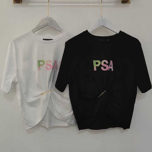 23ss brand t-shirt popular slim fit short t-shirt korean fashion spring and autumn versatile embroidery white temperament women's wear
23ss brand t-shirt popular slim fit short t-shirt korean fashion spring and autumn versatile embroidery white temperament women's wear