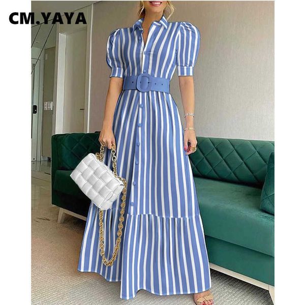casual dresses cmyaya women long dress striped single breasted loose maxi dresses with belt sashes office lady vestidos fashion outfit summe, Black;gray
casual dresses cmyaya women long dress striped single breasted loose maxi dresses with belt sashes office lady vestidos fashion outfit summe, Black;gray