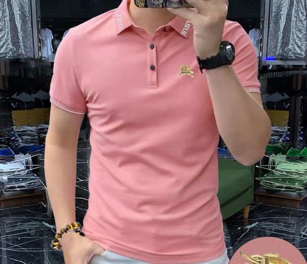 men's short-sleeved polo shirt ice silk cotton lapel men's business summer new style versatile comfortable breathable casual fashi, White;black
men's short-sleeved polo shirt ice silk cotton lapel men's business summer new style versatile comfortable breathable casual fashi, White;black