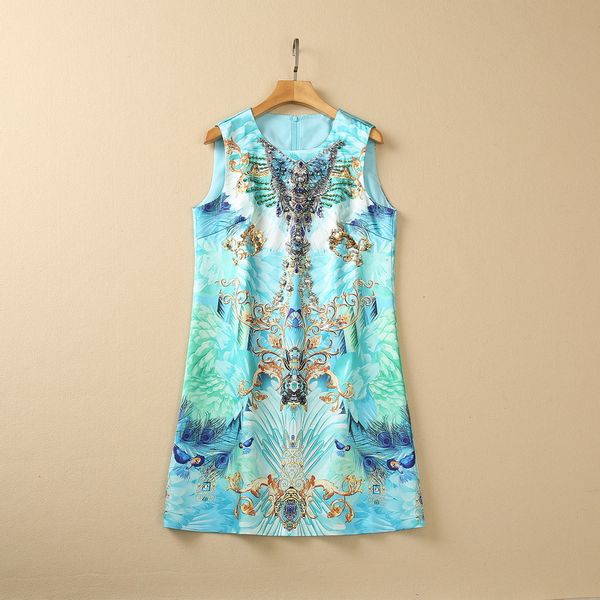 casual dresses european and american women's clothes 2023 spring new sleeveless heavy stitching bead blue print fashionable dress, Black;gray
casual dresses european and american women's clothes 2023 spring new sleeveless heavy stitching bead blue print fashionable dress, Black;gray