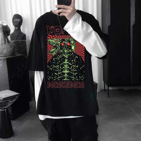 men's t-shirts anime men women casual loose tshirts streetwear man dorohedoro kaiman t shirt manga cool graphic oversized tshirt j2302, White;black
men's t-shirts anime men women casual loose tshirts streetwear man dorohedoro kaiman t shirt manga cool graphic oversized tshirt j2302, White;black