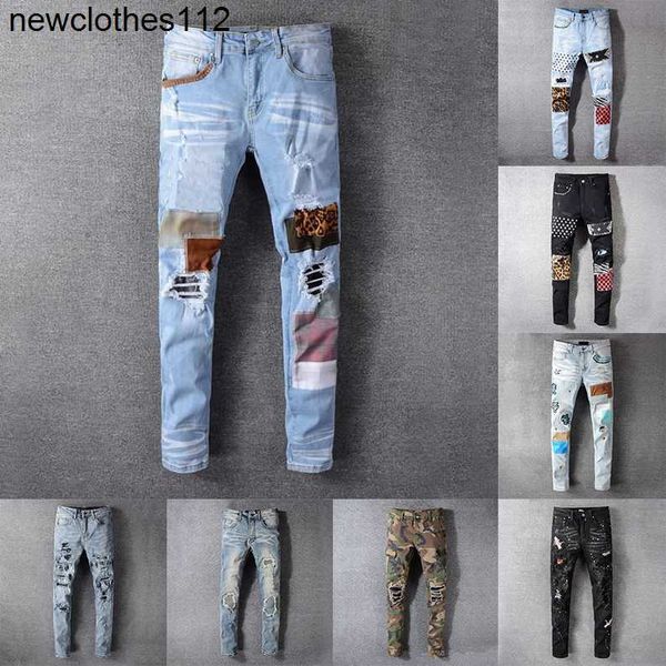 designers amirs mens womens jeans distressed ripped biker slim straight denim for men s print army fashion mans skinny pants, Blue
designers amirs mens womens jeans distressed ripped biker slim straight denim for men s print army fashion mans skinny pants, Blue