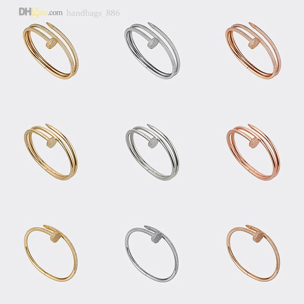 nail bracelets women designer bracelet mens bangle diamond-pave 2.0 luxury jewelry titanium steel gold-plated never fade not allergic gold/s, Black
nail bracelets women designer bracelet mens bangle diamond-pave 2.0 luxury jewelry titanium steel gold-plated never fade not allergic gold/s, Black