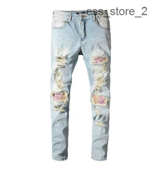 am new varsity embroidery superior quality mens jeans distressed motorcycle biker jean rock skinny slim ripped hole letter brand hip hop 1 g, Blue
am new varsity embroidery superior quality mens jeans distressed motorcycle biker jean rock skinny slim ripped hole letter brand hip hop 1 g, Blue