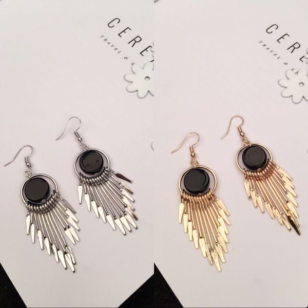 stud exaggerate big round swing earrings for women geometric shiny tassel long drop fashion jewelry gift, Golden;silver
stud exaggerate big round swing earrings for women geometric shiny tassel long drop fashion jewelry gift, Golden;silver